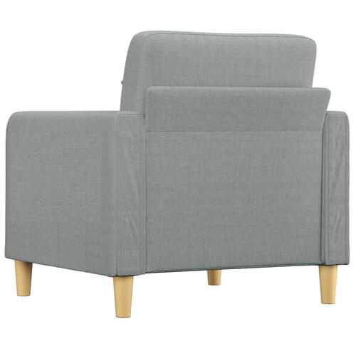 Lænestol 60 cm stof lysegrå