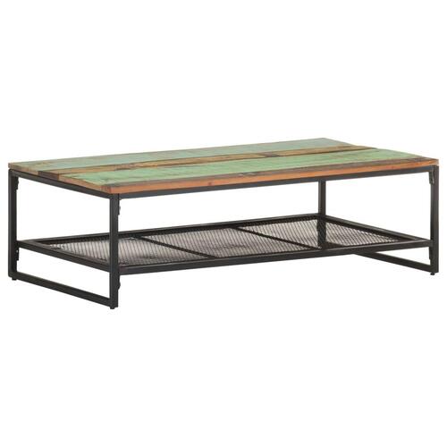 Sofabord 110x60x35 cm massivt genbrugstræ