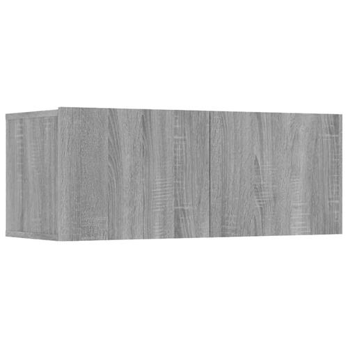 Tv-skabe 4 stk. 80x30x30 cm konstrueret træ brun egetræsfarve