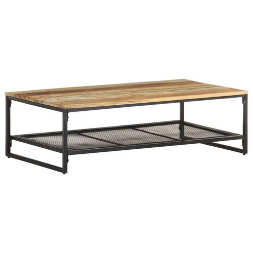 Sofabord 110x60x35 cm massivt genbrugstræ
