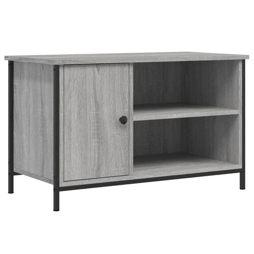 Tv-bord 80x40x50 cm konstrueret træ grå sonoma-eg
