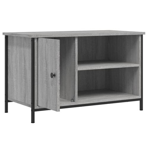 Tv-bord 80x40x50 cm konstrueret træ grå sonoma-eg