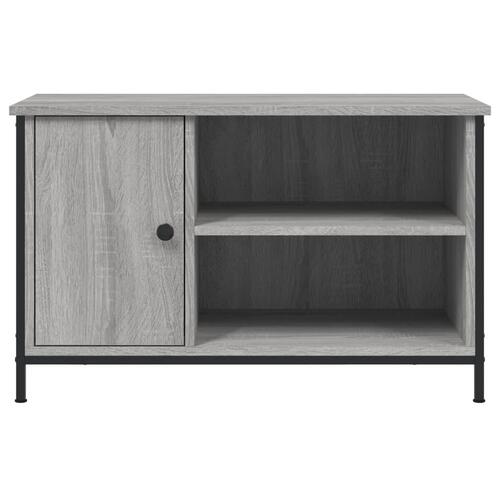 Tv-bord 80x40x50 cm konstrueret træ grå sonoma-eg