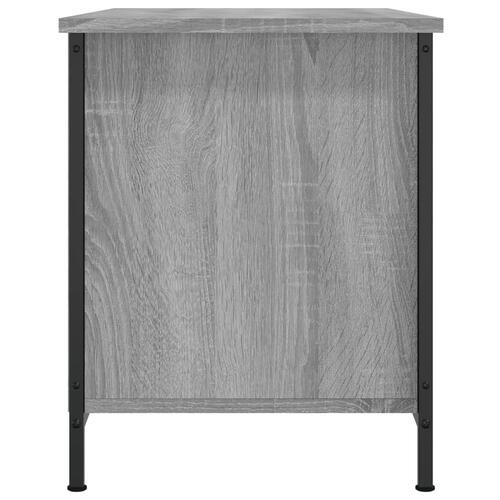 Tv-bord 80x40x50 cm konstrueret træ grå sonoma-eg