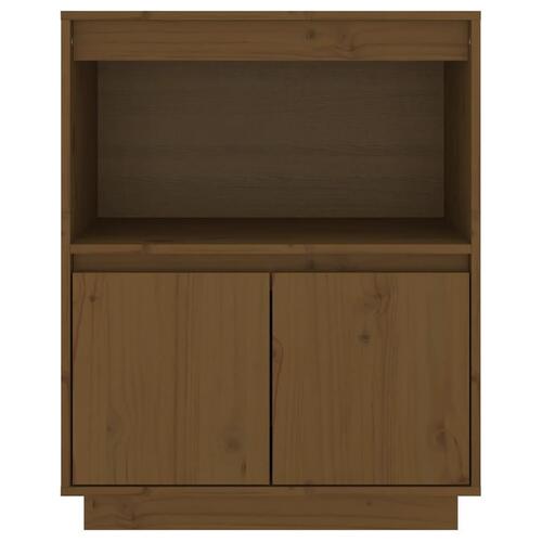 Skænk 60x34x75 cm massivt fyrretræ gyldenbrun