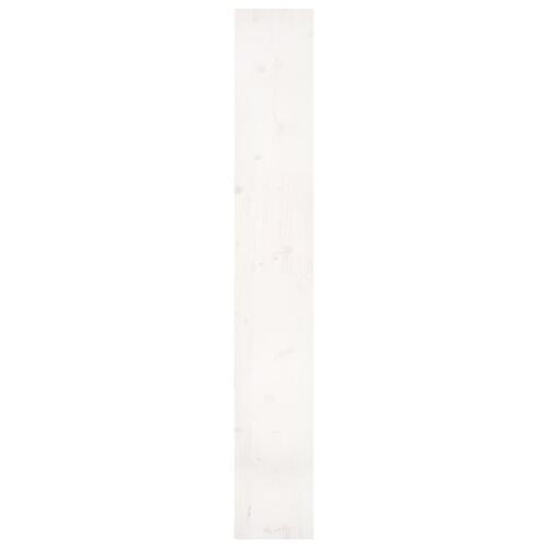 Bogreol/rumdeler 80x30x199,5 cm massivt fyrretræ hvid