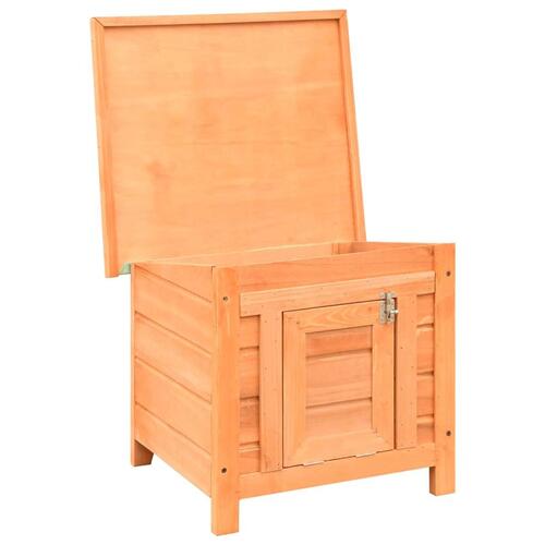 Kattehus 50x46x43,5 cm massivt fyrre- og grantræ
