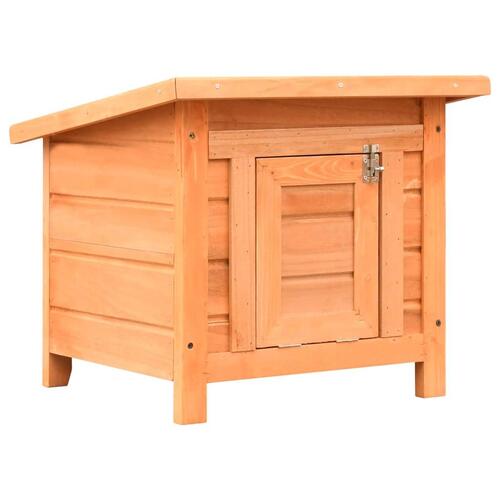 Kattehus 50x46x43,5 cm massivt fyrre- og grantræ