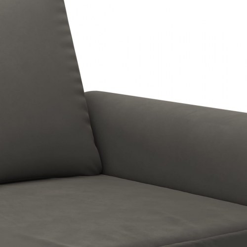 2-personers sofa 120 cm velour mørkegrå
