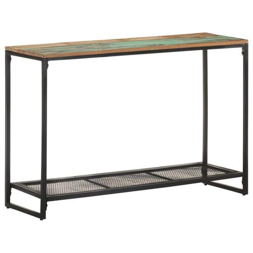 Konsolbord 110x35x75 cm massivt genbrugstræ