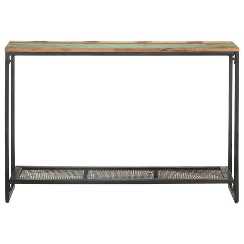 Konsolbord 110x35x75 cm massivt genbrugstræ