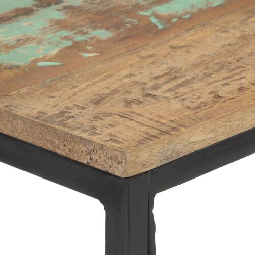 Konsolbord 110x35x75 cm massivt genbrugstræ