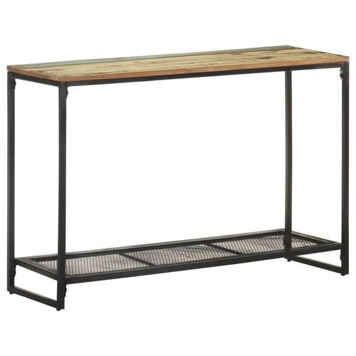 Konsolbord 110x35x75 cm massivt genbrugstræ