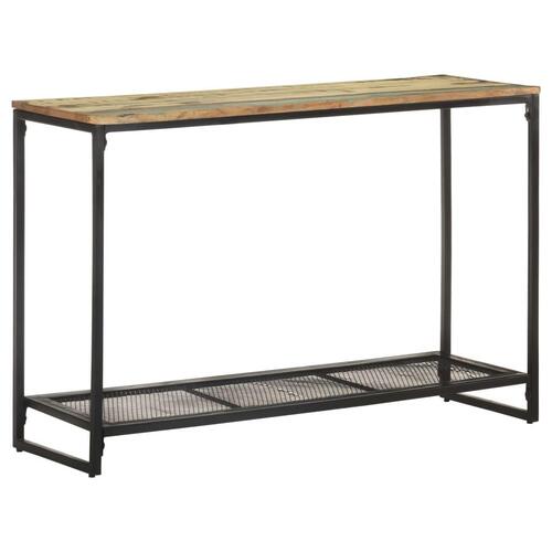 Konsolbord 110x35x75 cm massivt genbrugstræ