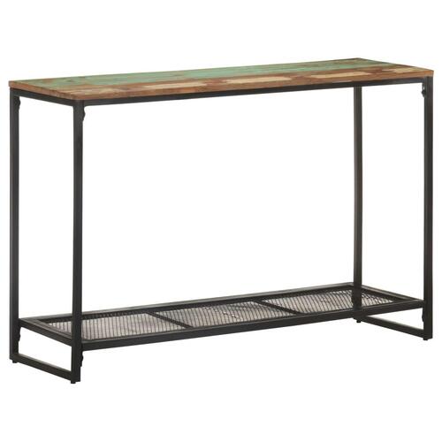 Konsolbord 110x35x75 cm massivt genbrugstræ