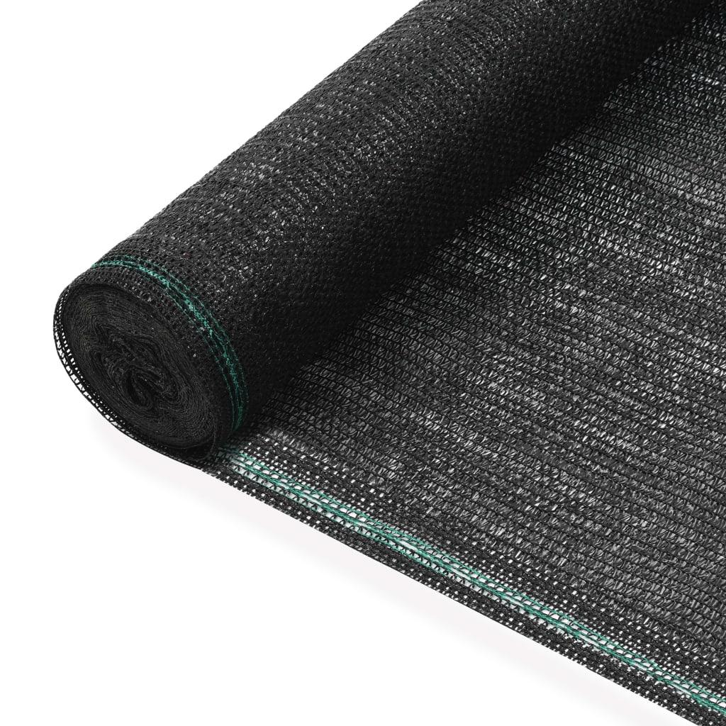 Tennisskærm HDPE 1,6 x 25 m sort