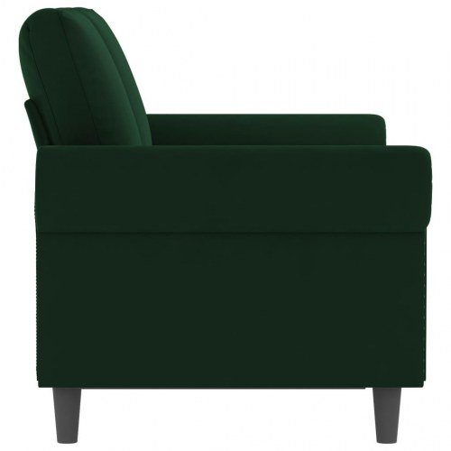 2-personers sofa 120 cm fløjl mørkegrøn