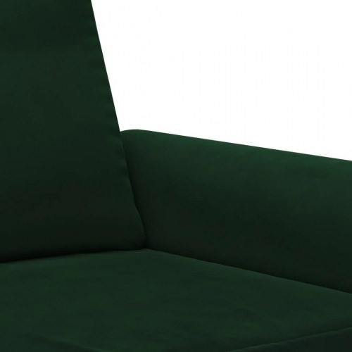 2-personers sofa 120 cm fløjl mørkegrøn