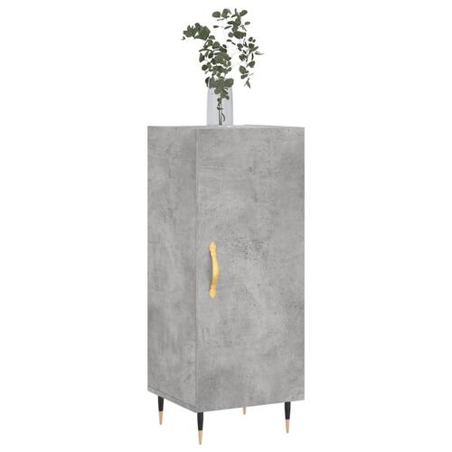 Skænk 34,5x34x90 cm konstrueret træ betongrå