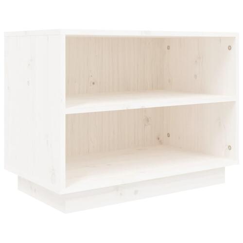 Skoreol 60x34x45 cm massivt fyrretræ hvid