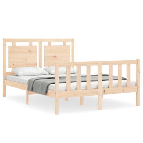 Sengeramme uden madras 140x190 cm massivt fyrretræ