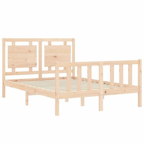 Sengeramme uden madras 140x190 cm massivt fyrretræ