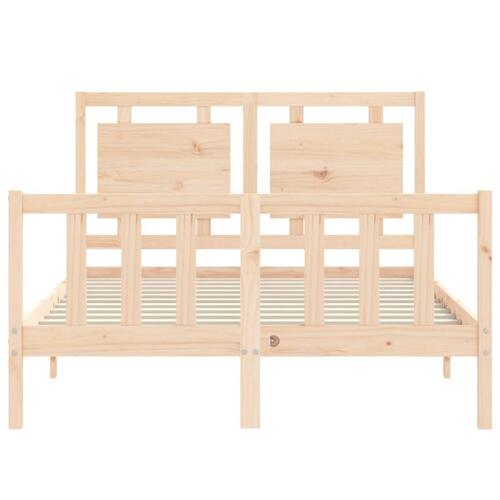 Sengeramme uden madras 140x190 cm massivt fyrretræ