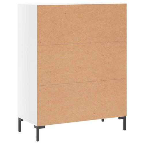 Skænk 69,5x34x90 cm konstrueret træ hvid højglans