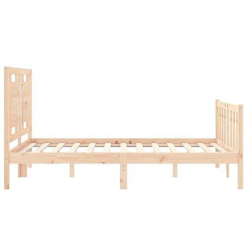 Sengeramme uden madras 140x190 cm massivt fyrretræ