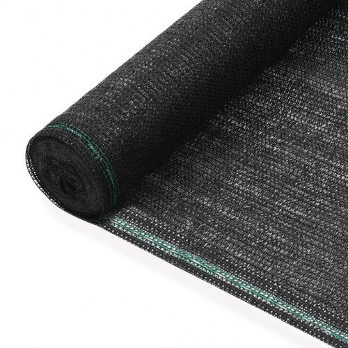 Tennisskærm HDPE 2 x 50 m sort
