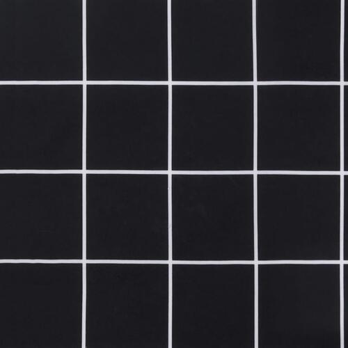 Hynde til havebænk 100x50x7 cm oxfordstof ternet sort