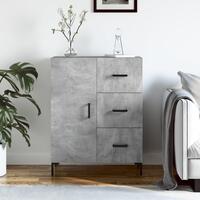 Skænk 69,5x34x90 cm konstrueret træ betongrå