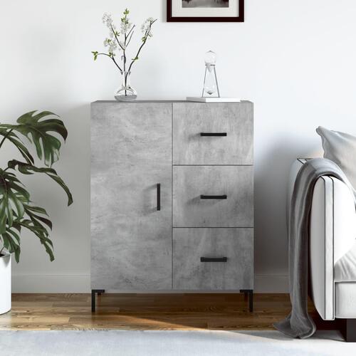Skænk 69,5x34x90 cm konstrueret træ betongrå