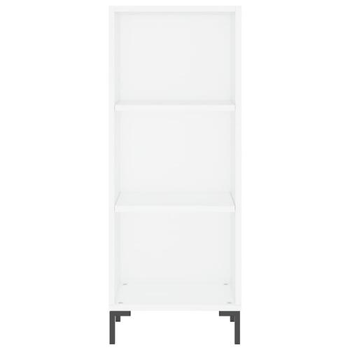 Skab 34,5x34x180 cm konstrueret træ hvid