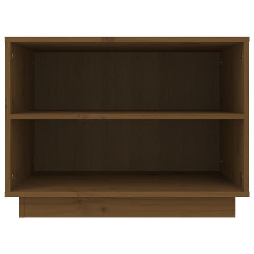 Skoreol 60x34x45 cm massivt fyrretræ gyldenbrun