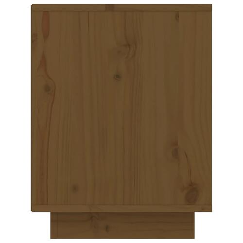 Skoreol 60x34x45 cm massivt fyrretræ gyldenbrun