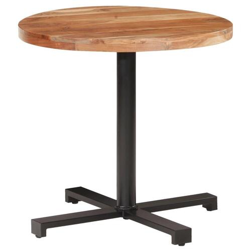 Bistrobord Ø80x75 cm massivt akacietræ