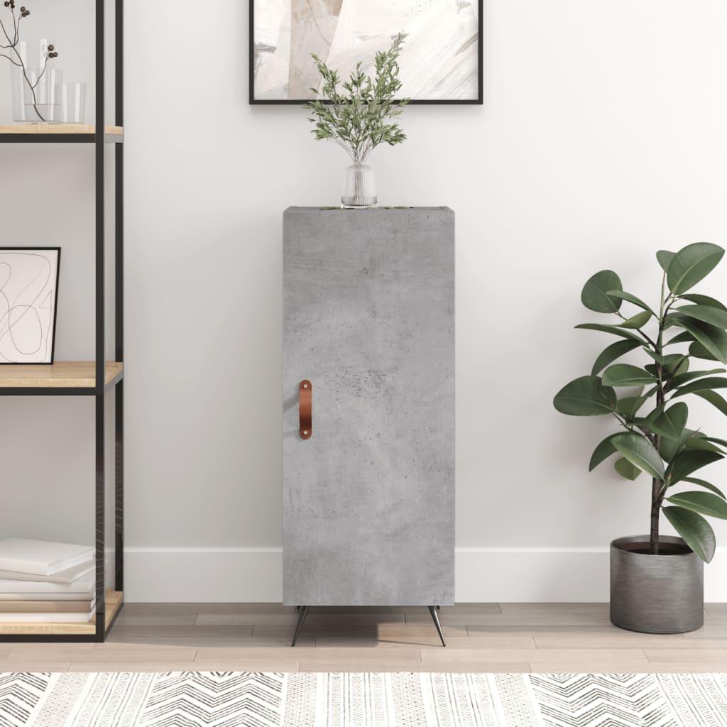 Skænk 34,5x34x90 cm konstrueret træ betongrå