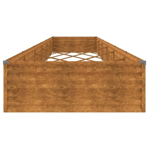 Højbed 579x100x36 cm cortenstål