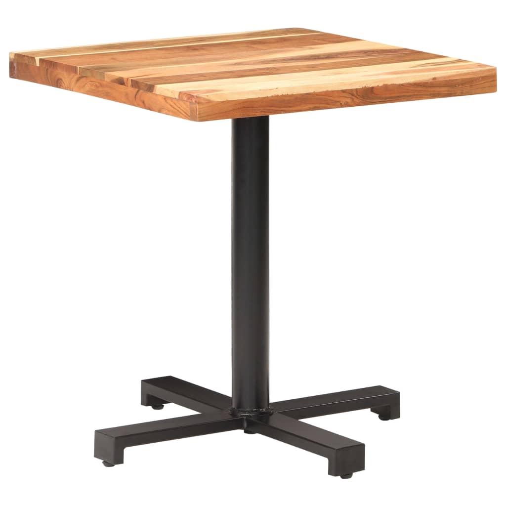 Bistrobord 70x70x75 cm firkantet massivt akacietræ