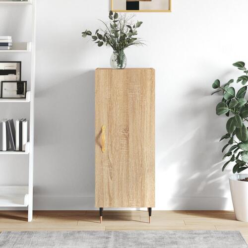 Skænk 34,5x34x90 cm konstrueret træ sonoma-eg