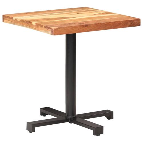 Bistrobord 70x70x75 cm firkantet massivt akacietræ