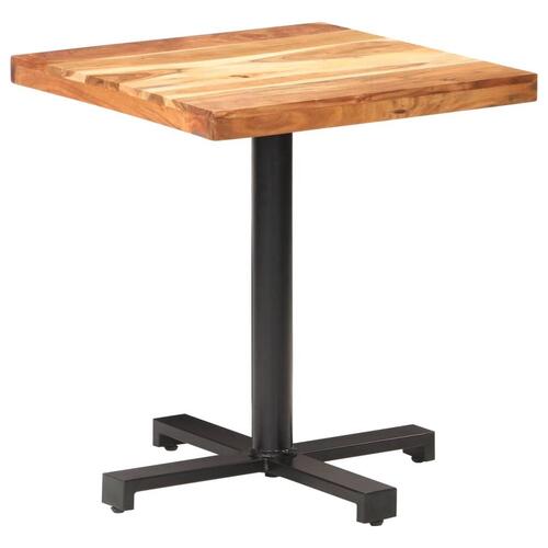 Bistrobord 70x70x75 cm firkantet massivt akacietræ