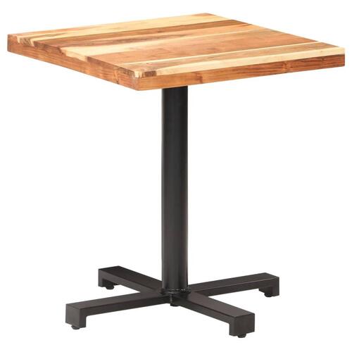 Bistrobord 70x70x75 cm firkantet massivt akacietræ