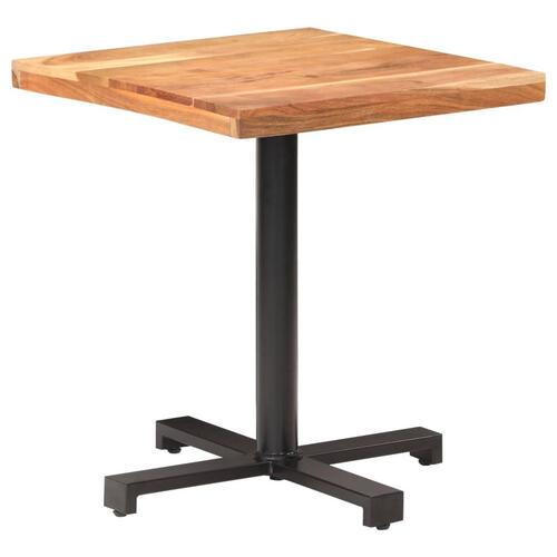 Bistrobord 70x70x75 cm firkantet massivt akacietræ