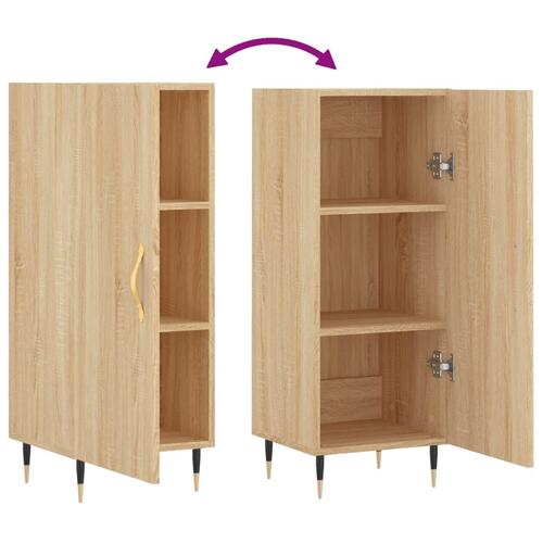 Skænk 34,5x34x90 cm konstrueret træ sonoma-eg