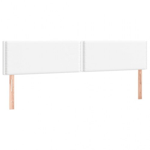 Kontinentalseng med madras 120x190 cm - kunstlæder, hvid
