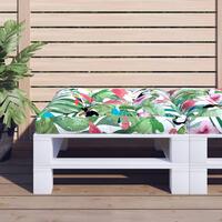 Pallehynde 70x70x12 cm stof flerfarvet