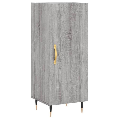 Skænk 34,5x34x90 cm konstrueret træ grå sonoma-eg