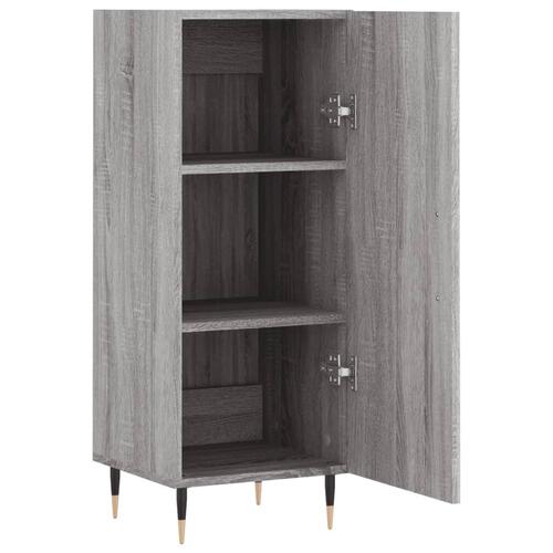 Skænk 34,5x34x90 cm konstrueret træ grå sonoma-eg